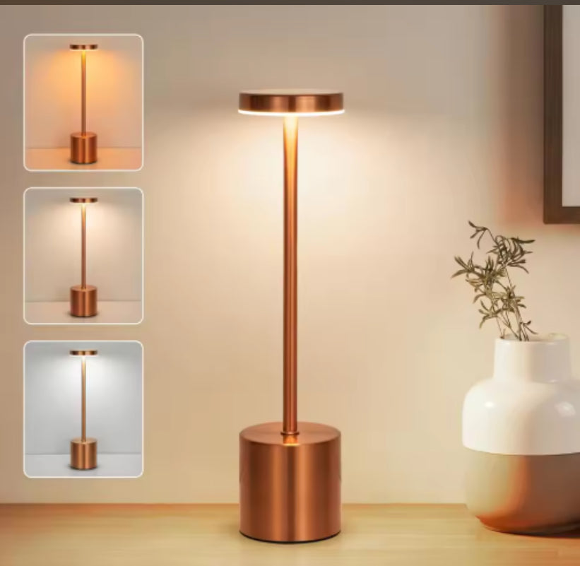 ✨ Rechargeable Metal Touch Lamp