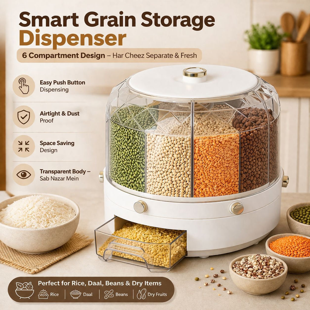 The Grand Carousel™ 6-in-1 Smart Grain Dispenser