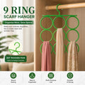 9-Ring Space-Saving Scarf & Accessory Hanger