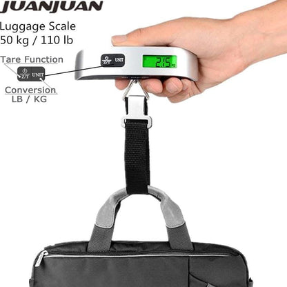 Portable Digital Luggage Scale – Travel Weight Checker (Up to 50KG)