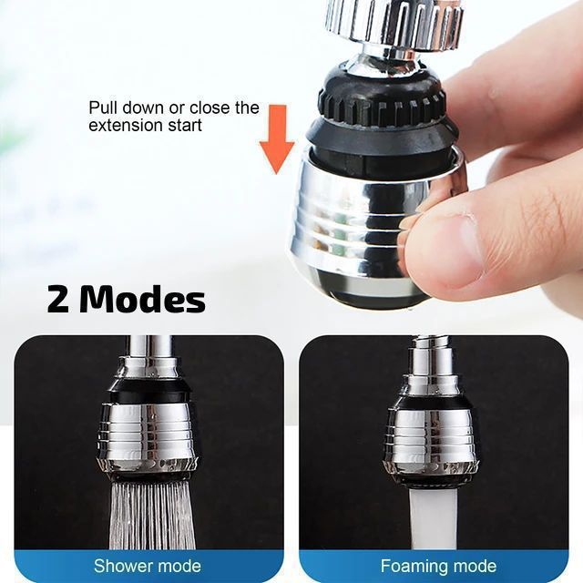 Universal 360° Rotating Dual-Mode Faucet Aerator