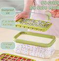 64-Grid Deluxe Ice Cube Maker & Storage System