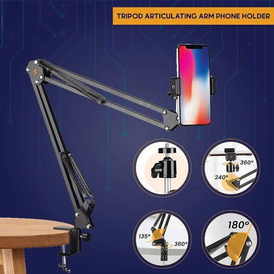 Professional Articulating Boom Arm Tripod & Phone Holder