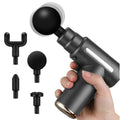 Pro-Series Portable Deep Tissue Massage Gun with 4 Interchangeable Heads