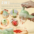 4-in-1 Handheld Electric Vegetable Cutter & Slicer Set