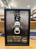 Nissan GT-R 3D Frame – Premium Car Wall Art Décor