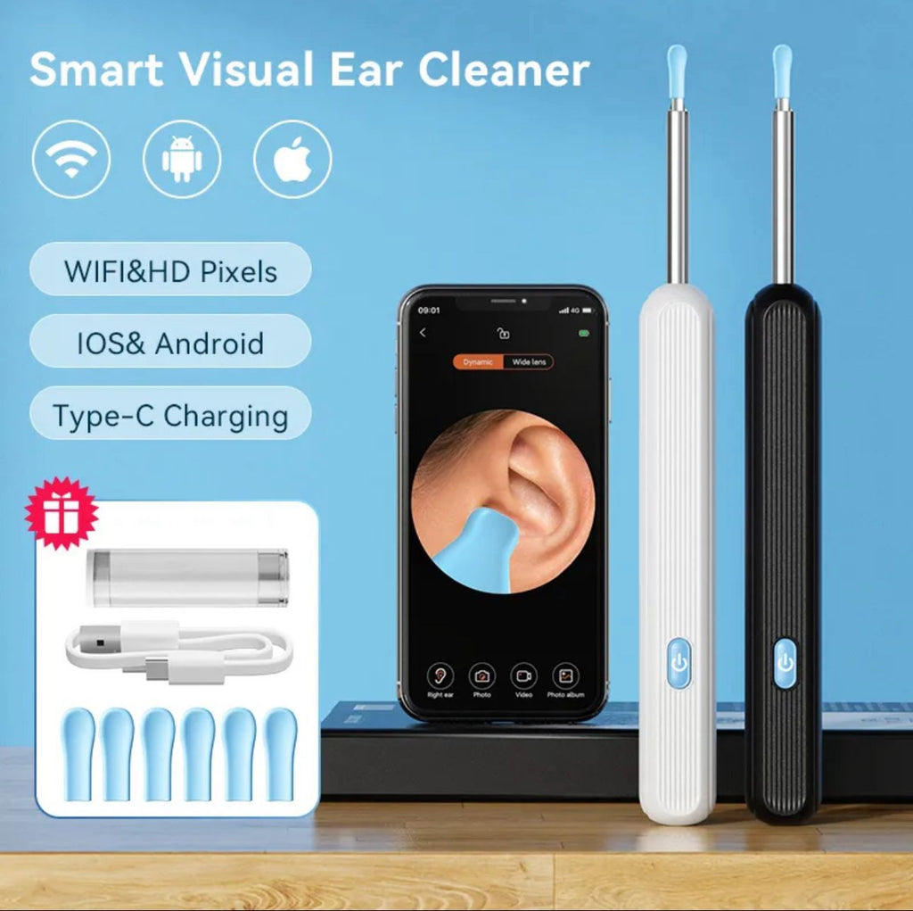 Smart Visual Ear Cleaner – HD Camera & LED Light (WiFi Connected)