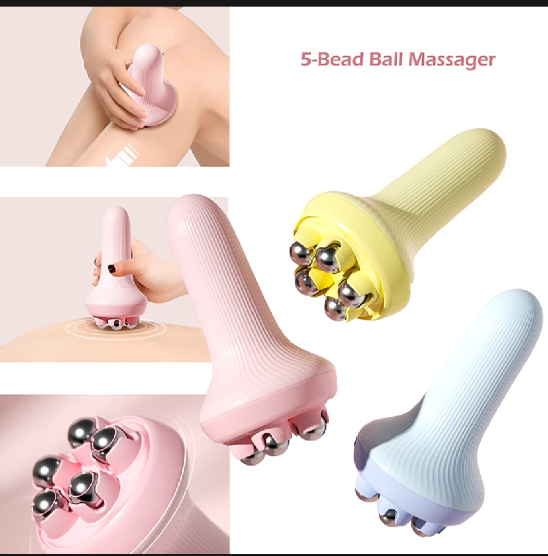 5-Bead Premium Body Roller – Instant Pain Relief & Stress Recovery Massager