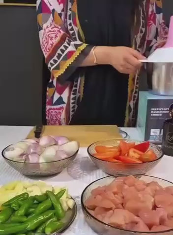 Manual Food Chopper with Stainless Steel Bowl