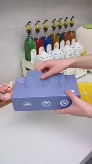 Reusable Microfiber Cleaning Wipes Box – The Ultimate Kitchen Solution!